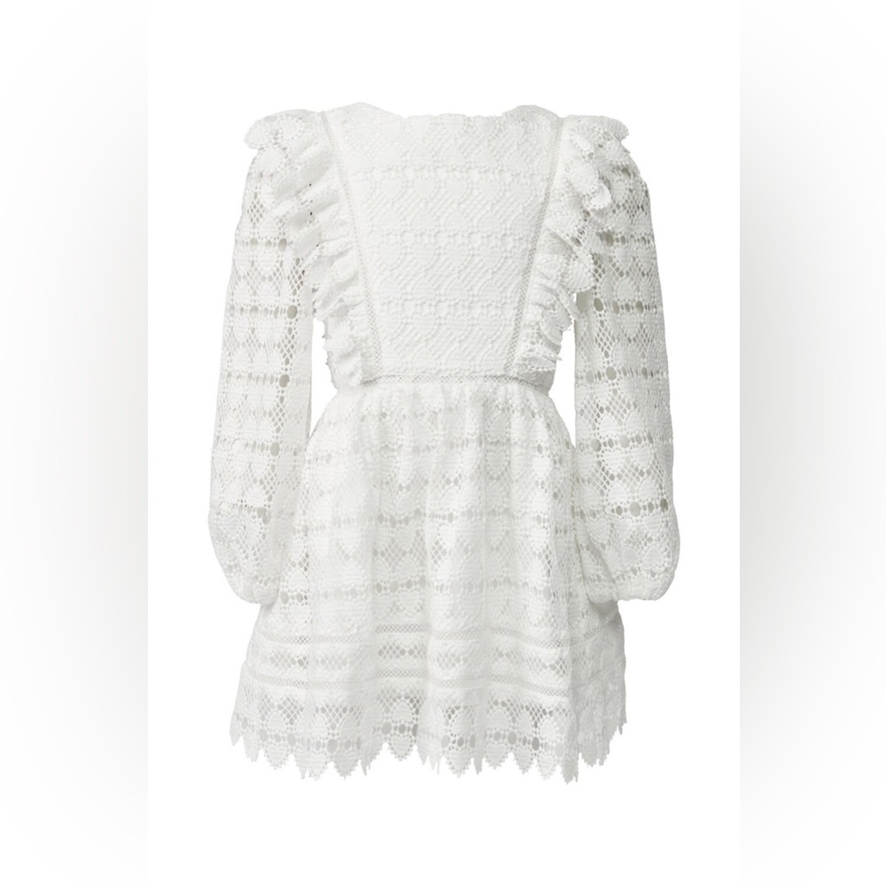Bardot Junior Ivory Heart Long Sleeve Lace Dress Girls 8 NWT Wedding Flower Girl
